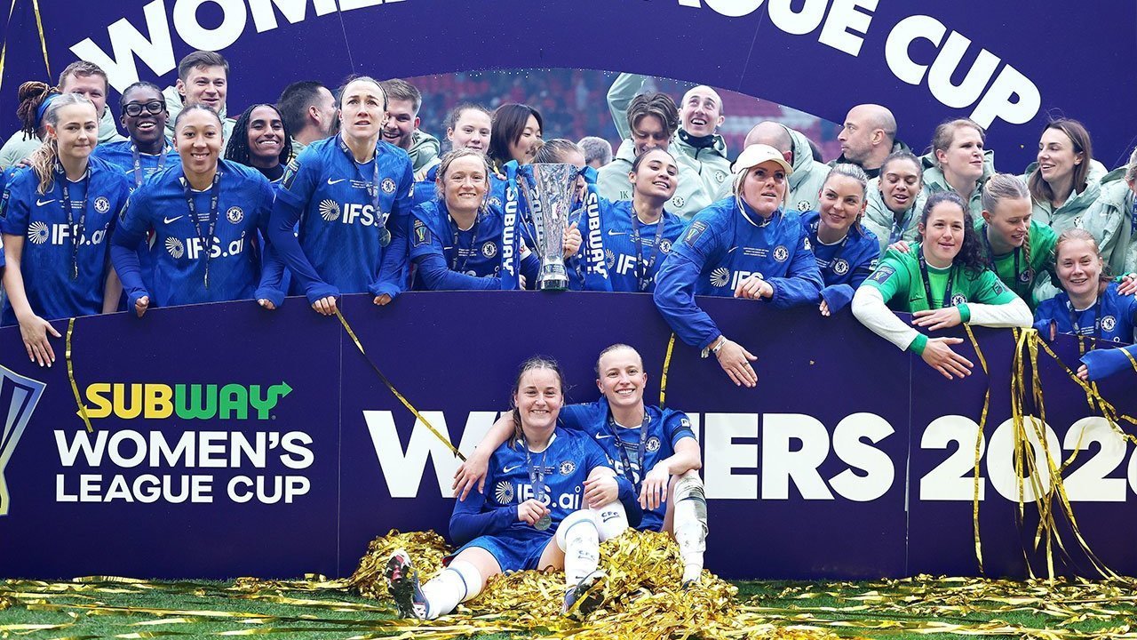 Chelsea vs Manchester United 2-0: Tim Chelsea Women Berpesta di Final Piala Liga Wanita Inggris
